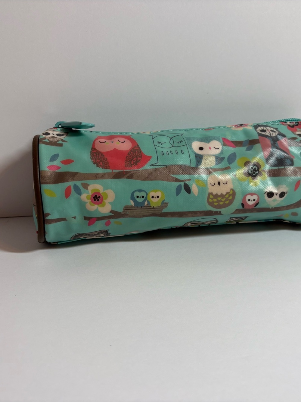 Paperchase Cutie Hootie Laminated Pencil or Makeup Bag-Gently Used
